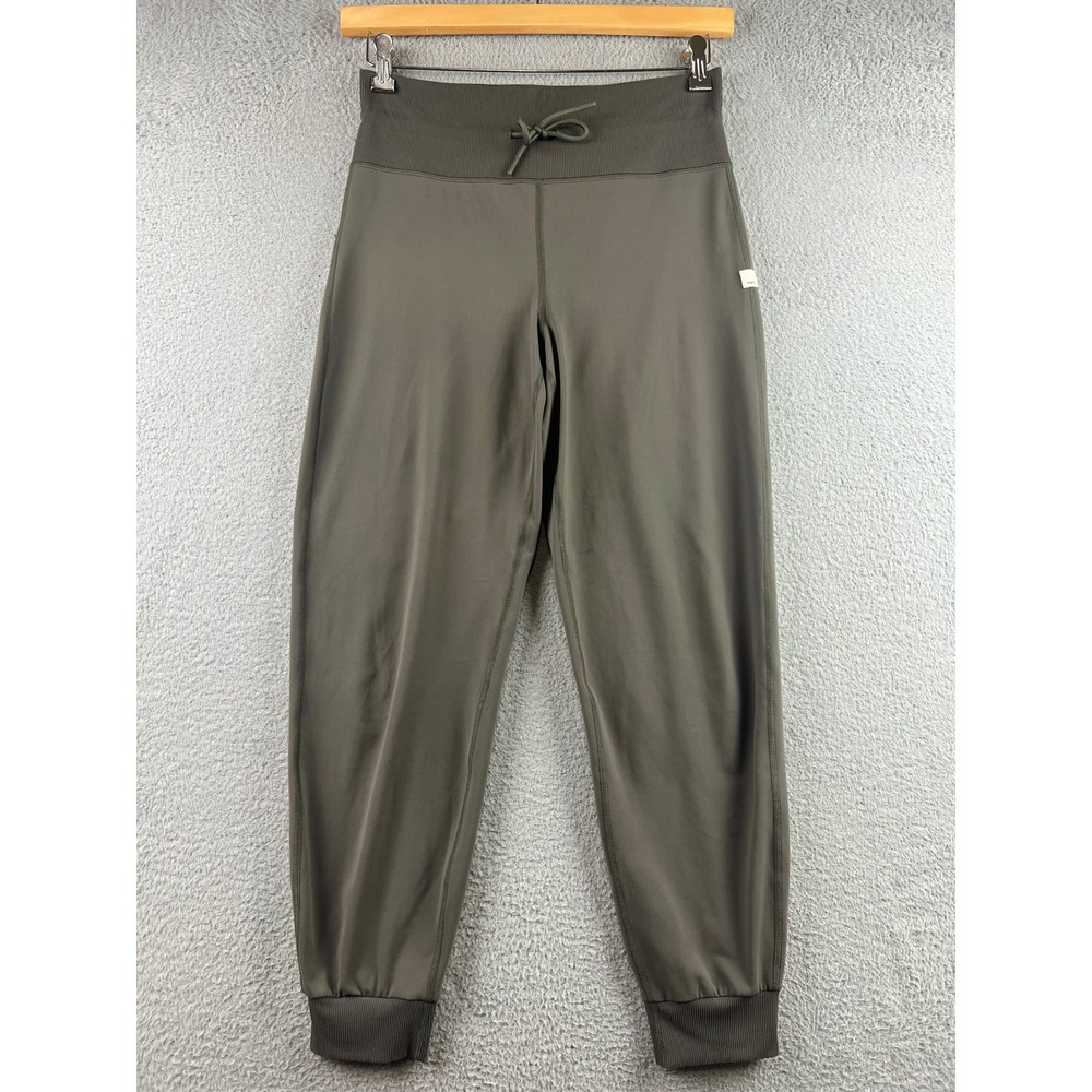 Vuori Performance Joggers Women Olive Green High Rise Tapered Sweatpants Pants